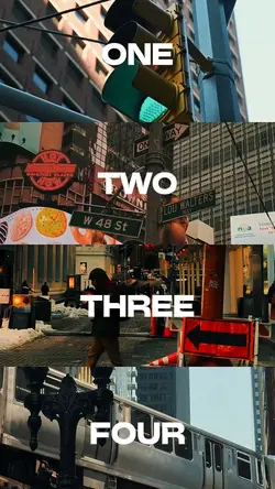 ONE TWO THREE FOUR