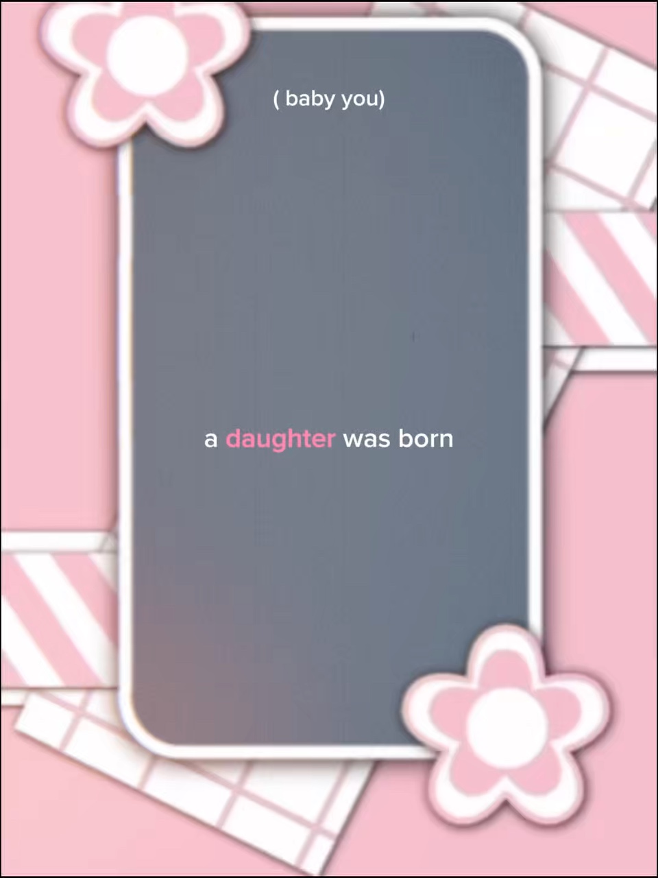 Um duaghter nasceu 
