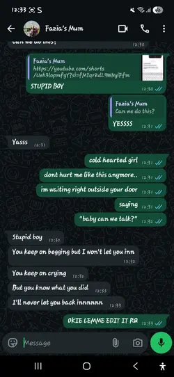 cold-hearted girl.