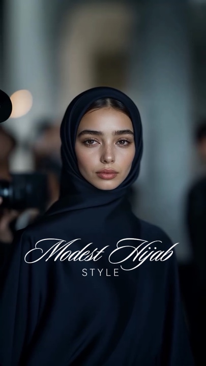 Modest hijab styl