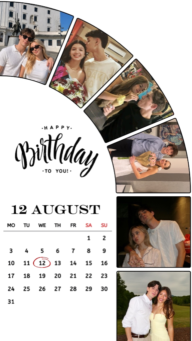 HBD LOVE 12 AUGUST