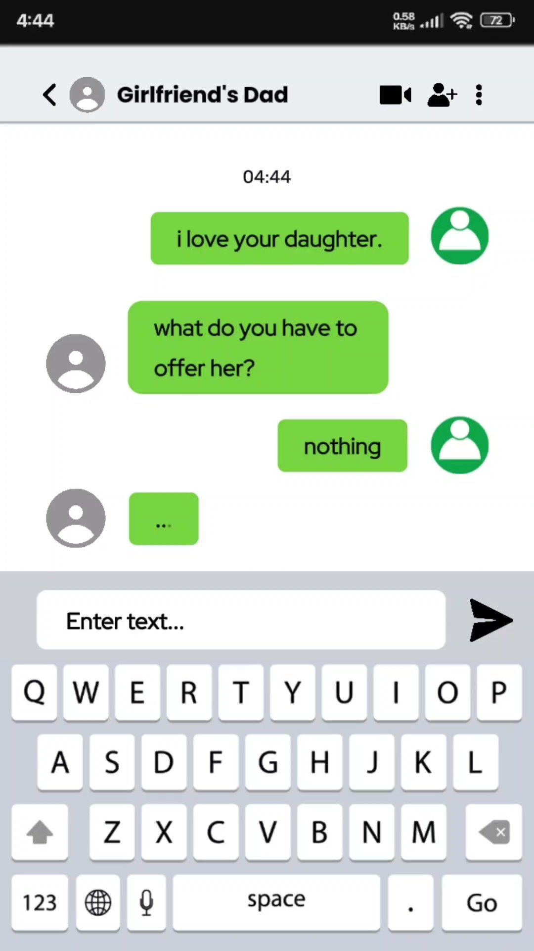 Breathe message UI