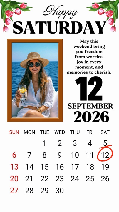 Sábado, 12 de setembro de 2026