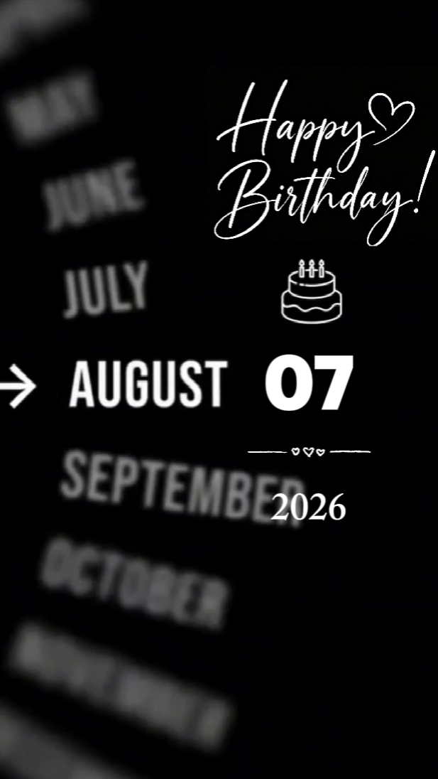 BDAY BABY 07. AUGUST