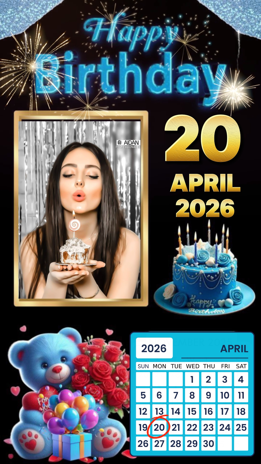 Selamat ulang tahun 20 April 2026