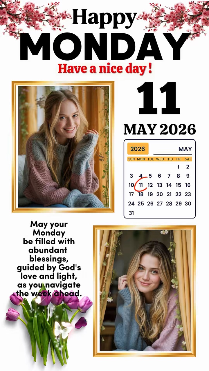 Monday 11 May 2026