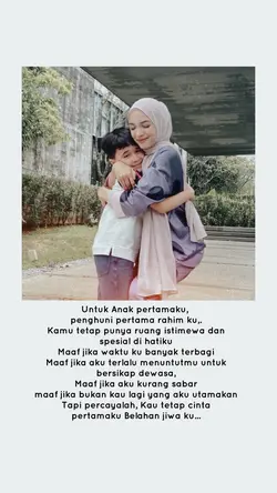 Anak pertamakku