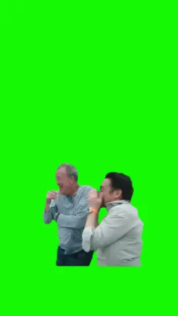 2 orang ketawa