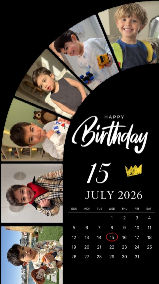 HBD SON 15 JULY 