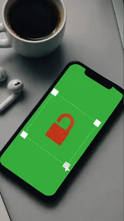 celular tela verde