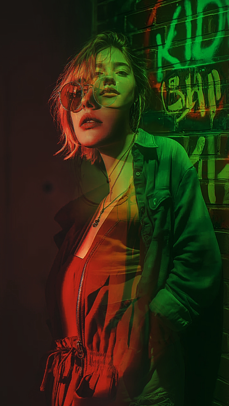 red and green