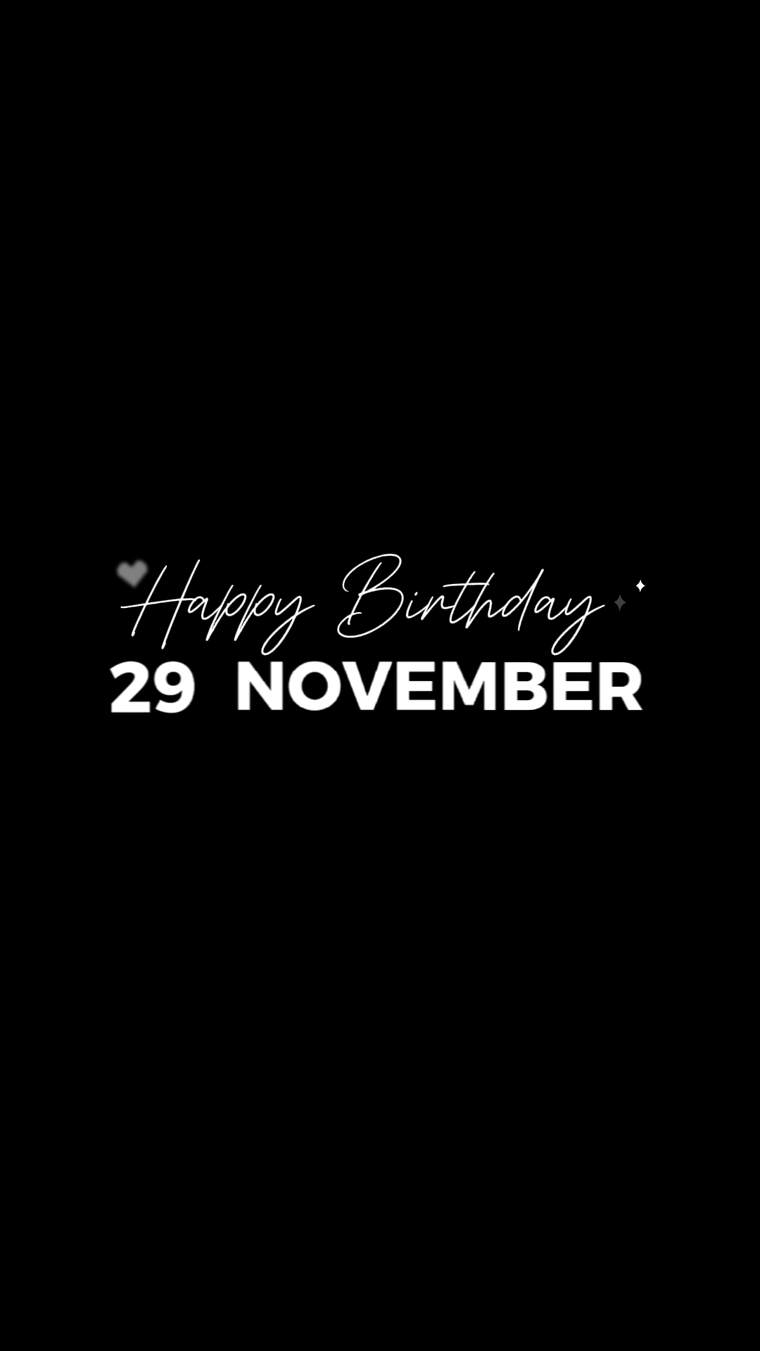 29 NOVEMBER BIRTHDAY