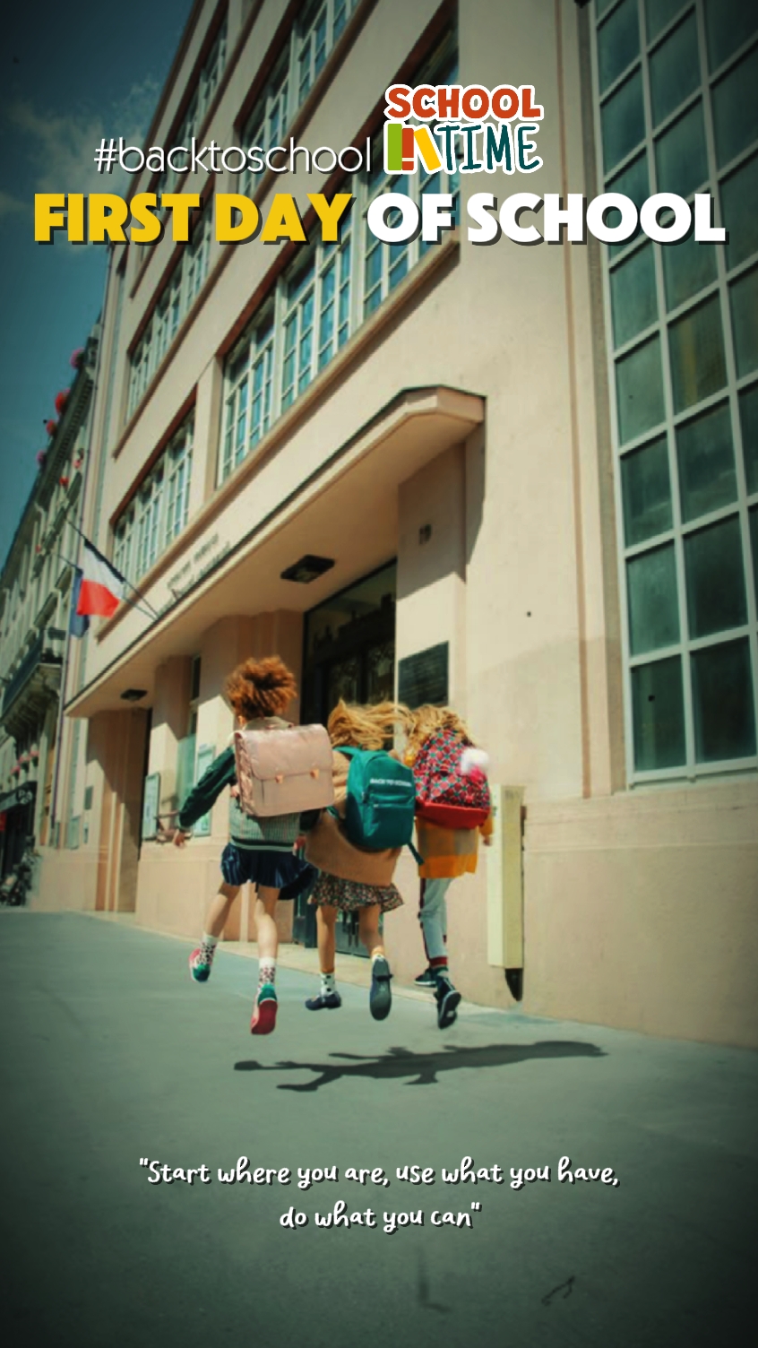 FIRST DAY OF SCHOOL.