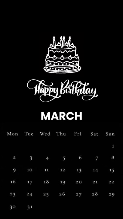 ULANG TAHUN MARET