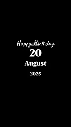 20 august 2025 hbd
