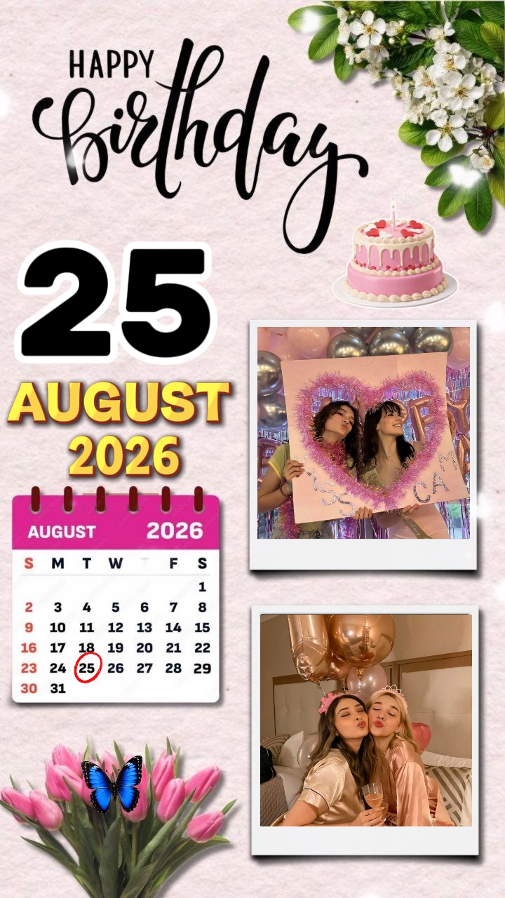 HBD 25 de agosto de 2026