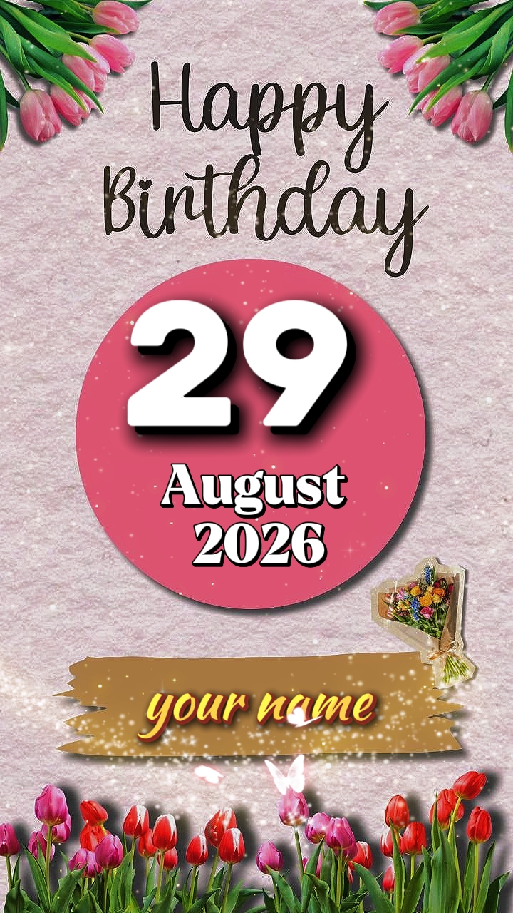 HBD 29 Agustus 2026