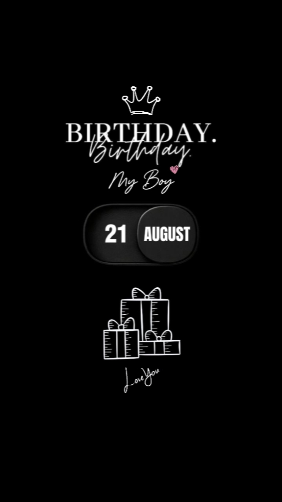 SON BDAY 21 AUGUST