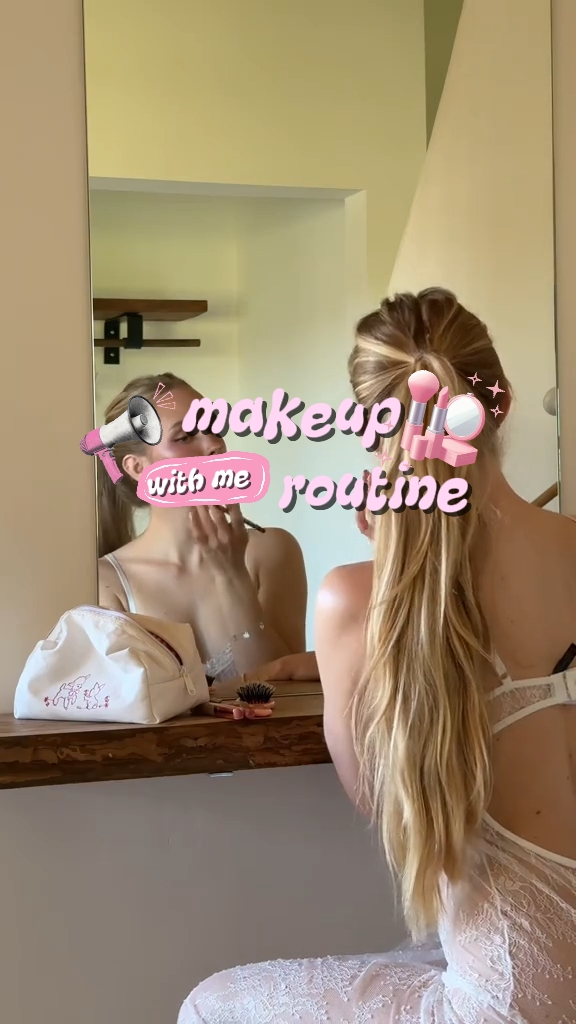 Maquiagem de vlog de abertura