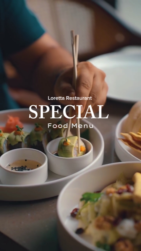 Menú de comida especial 