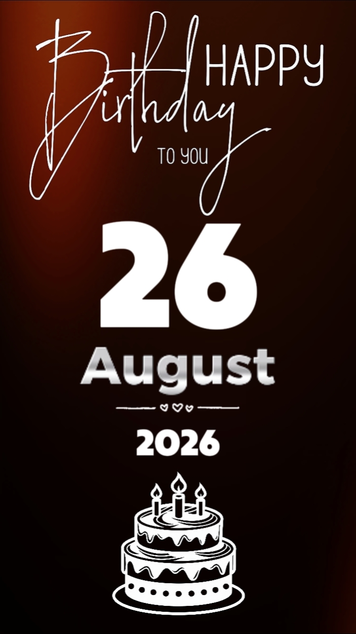 Anniversaire 26 août