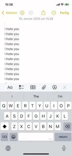 I hate you 