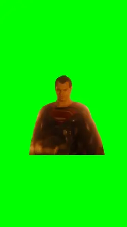 Superman in fire