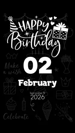 BIRTHDAY 02 FEBRUARY