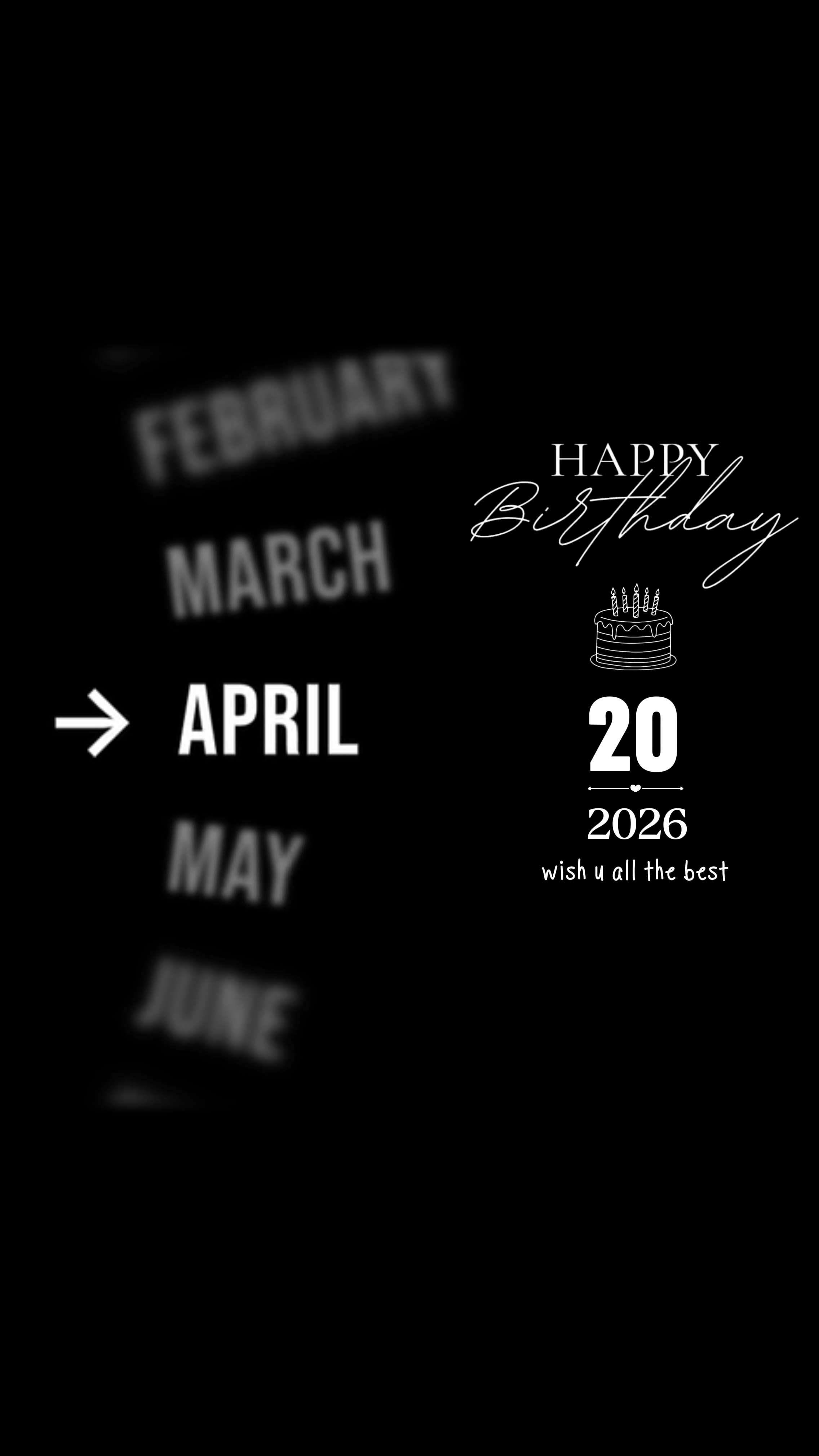 DOĞUM GÜNÜ KARDEŞ 20 NİSAN