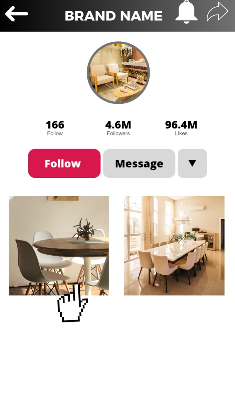 Promoción De Muebles UI Estilo TikTok 