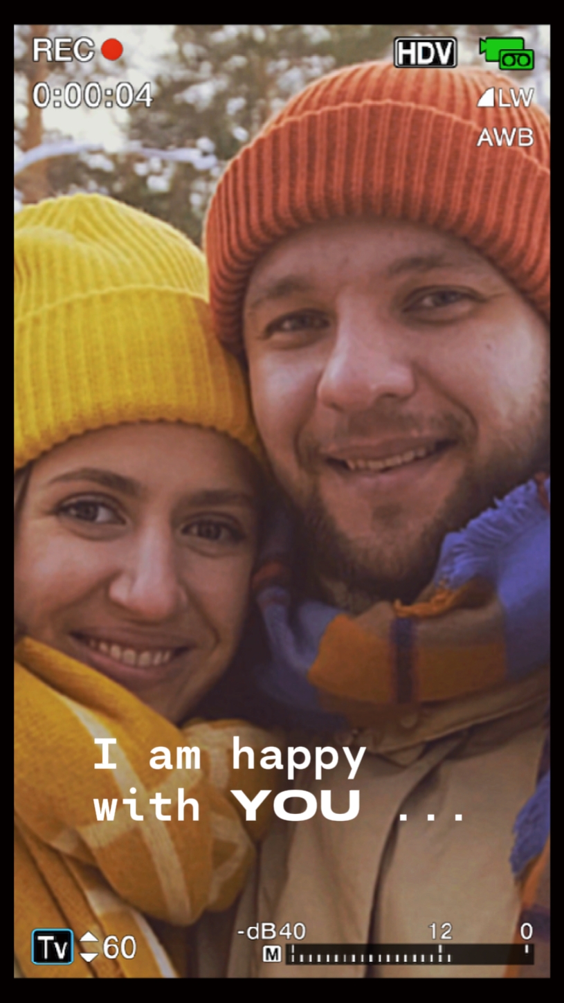 I am happy with you 