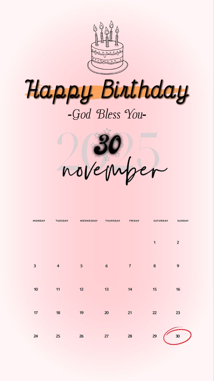 HBD 30 NOVEMBER
