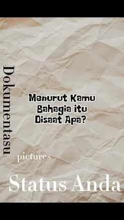 Bahagia Itu Apa? 