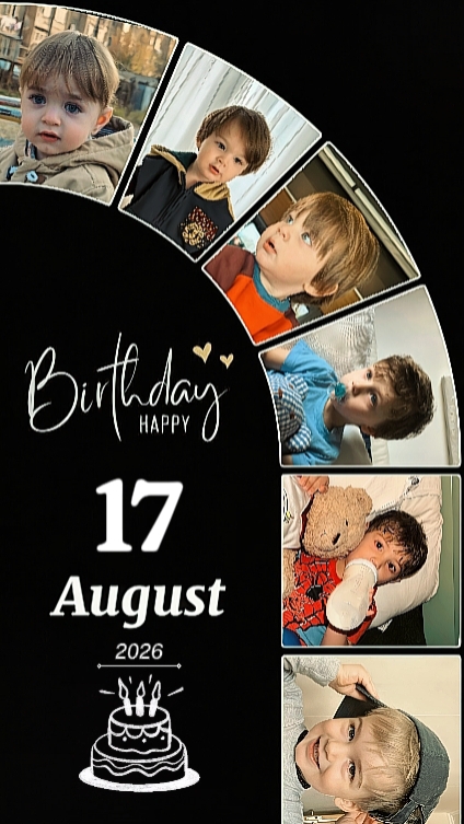 HBD FILHO 17 DE AGOSTO