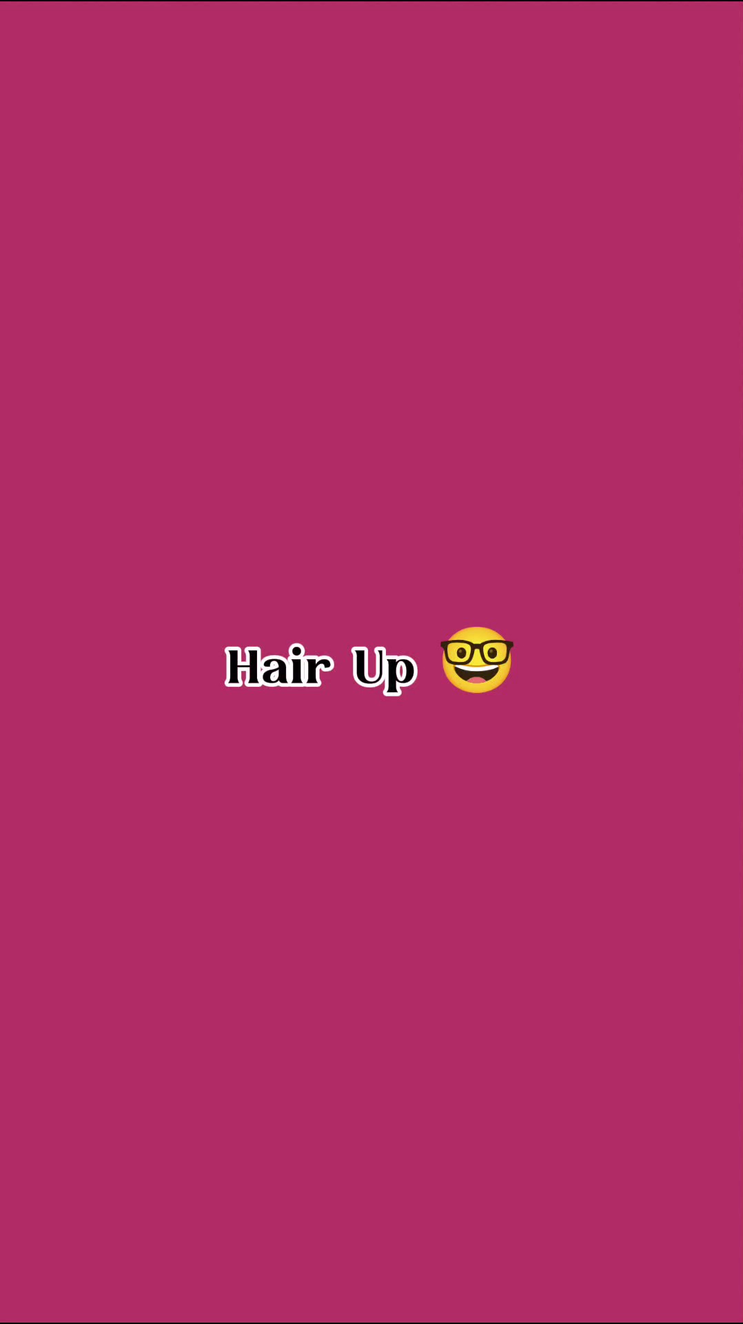 hair up