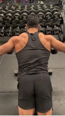 Treino de dorsal
