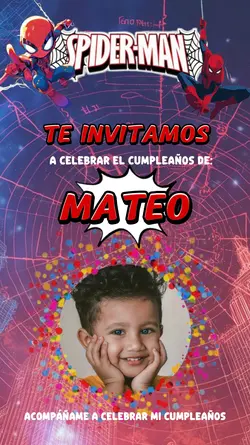 Invitación Spiderman