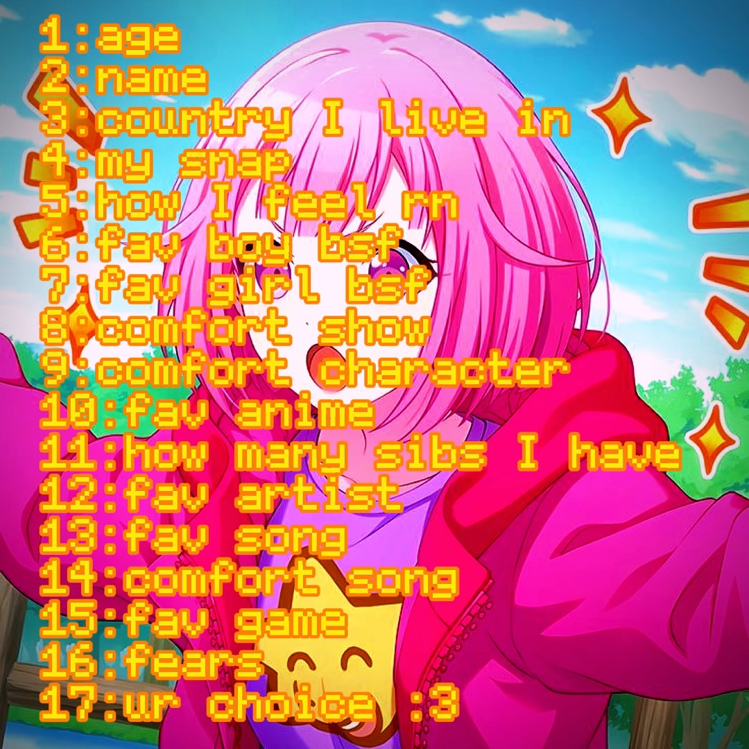 Ask me anything! :3