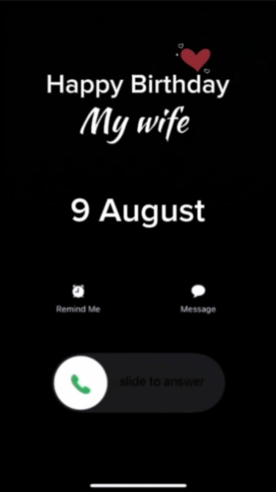 HBD Wife 9 August