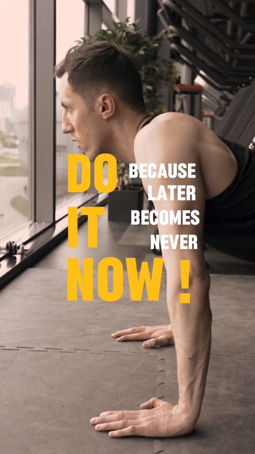 Sportindustrie Kinetische Typografie Gym Motivation Vorlagen Anzeigen