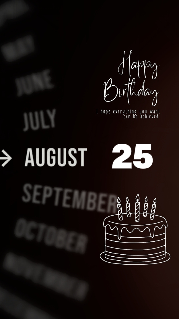 HBD 25 august