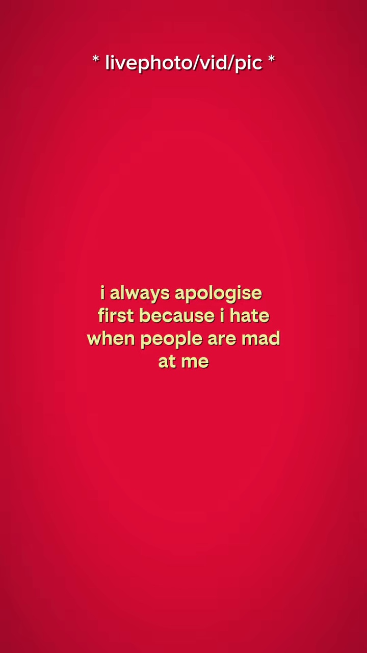 I always apologise 
