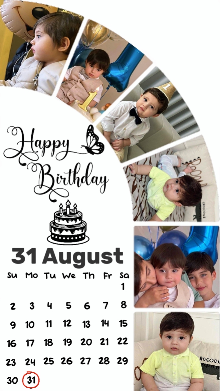 Hbd Son 31 August