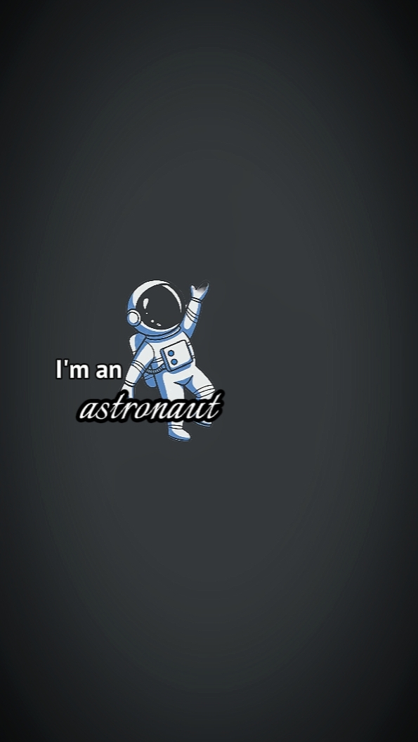 Eu sou um astronauta 