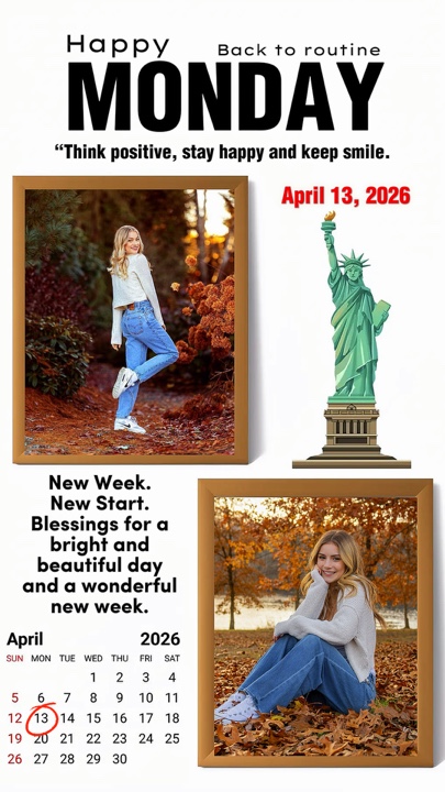 Monday 13 April 2026