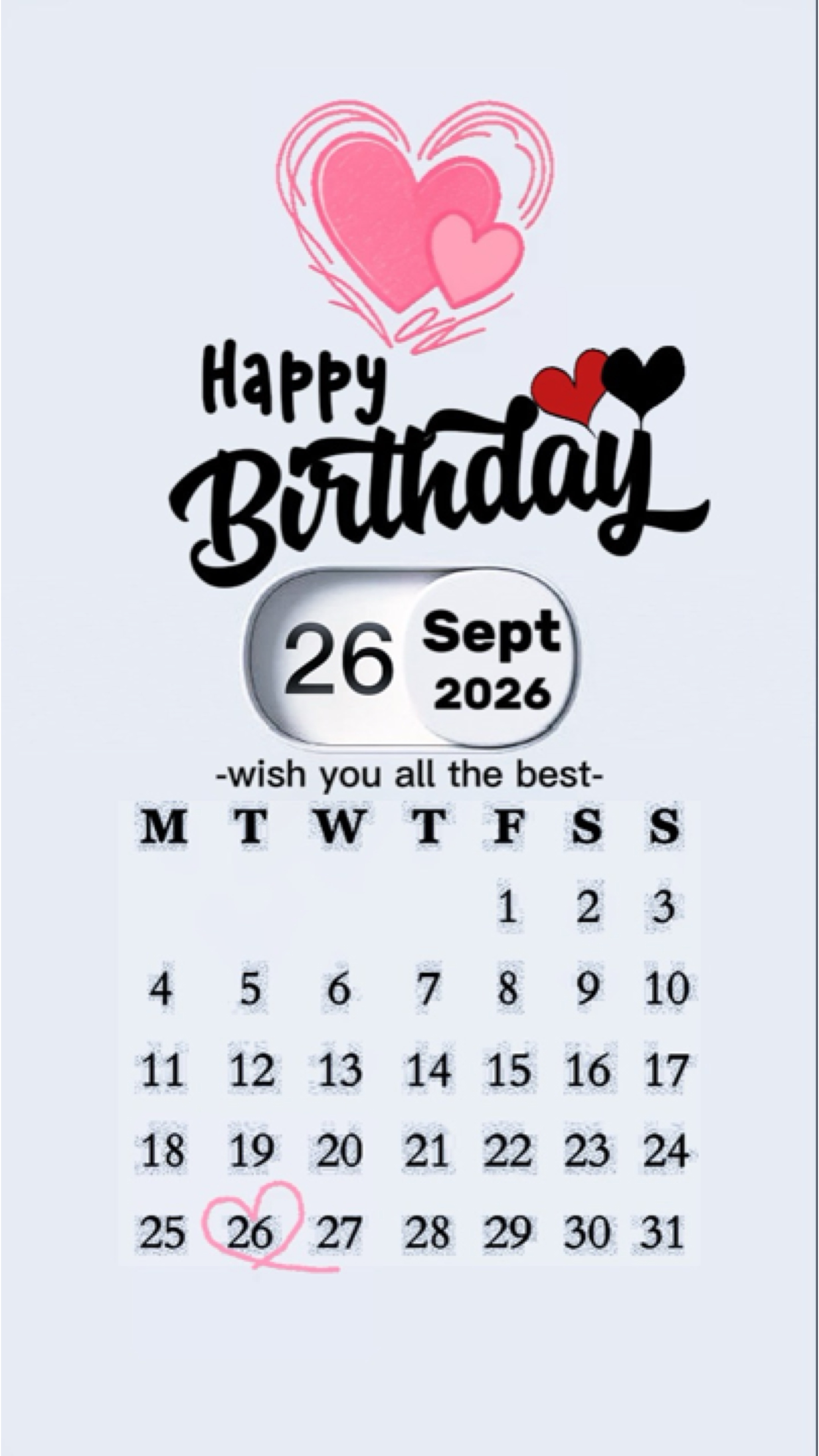Hbd 26 September