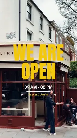 We are open