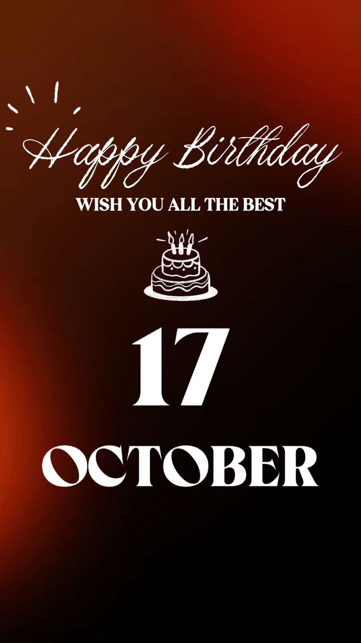 HBD 17 DE OCTUBRE