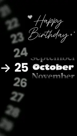 HBD 25 OCTOBER