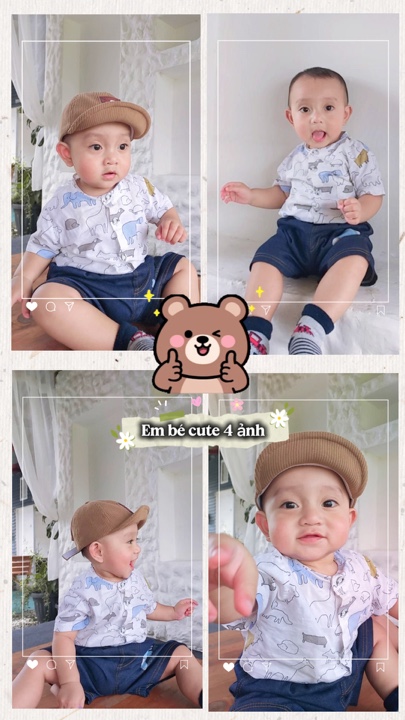 Em bé trai 4 ảnh